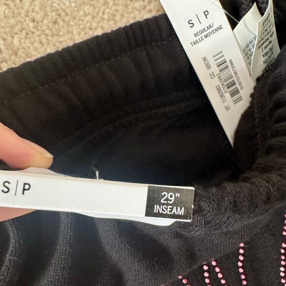 PINK Victoria’s Secret 2025 Bling Skeleton Sweatpants Small NWT - Picture 9 of 9